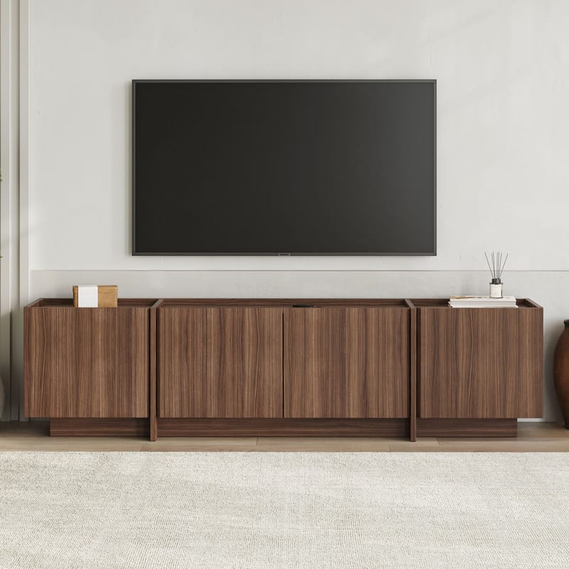 Sylvenn TV-bænk 180 cm - Milano Walnut - Møbler - TV borde & mediemøbler - Mediestativ & vægbeslag
