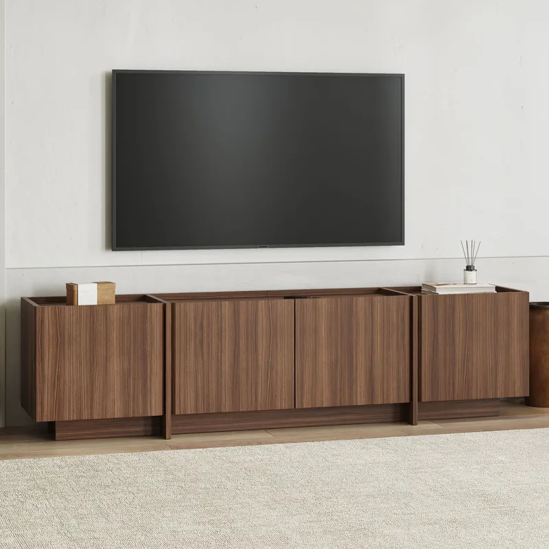Sylvenn TV-bænk 180 cm - Milano Walnut - Møbler - TV borde & mediemøbler - Mediestativ & vægbeslag