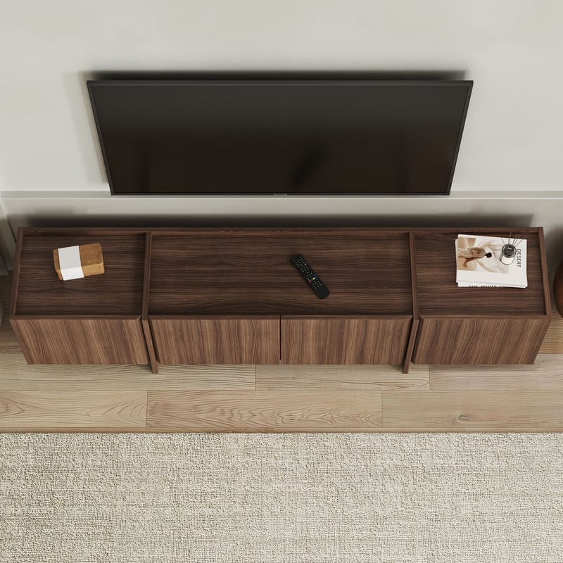 Sylvenn TV-bænk 180 cm - Milano Walnut - Møbler - TV borde & mediemøbler - Mediestativ & vægbeslag