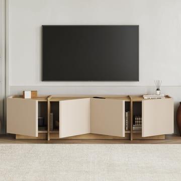 Sylvenn Tv-bord 180 cm med Opbevaring i Eg - Sandbeige - Møbler - TV borde & mediemøbler - TV-borde