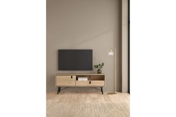 Tadami Gulvstående TV-bænk 150 cm med Opbevaring i Lyst Træ - Lysebrun - Møbler - TV borde & mediemøbler - TV-borde