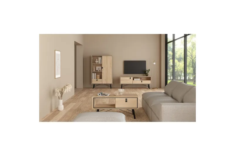 Tadami TV-bænk 150 cm - Natur - Møbler - TV borde & mediemøbler - TV-borde