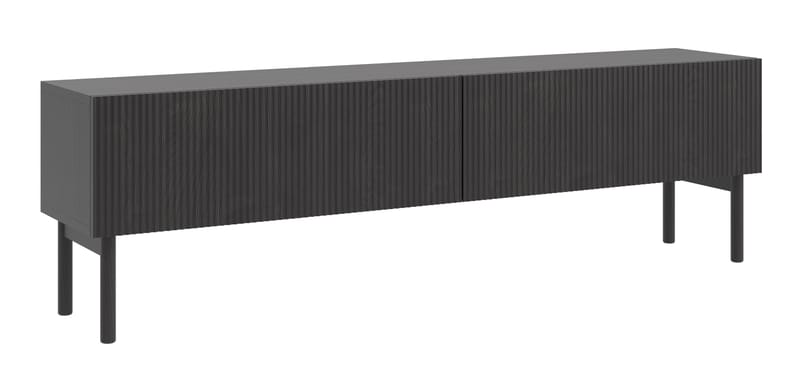 Takayo TV-bænk 176 cm - Sort - Møbler - TV borde & mediemøbler - TV-borde