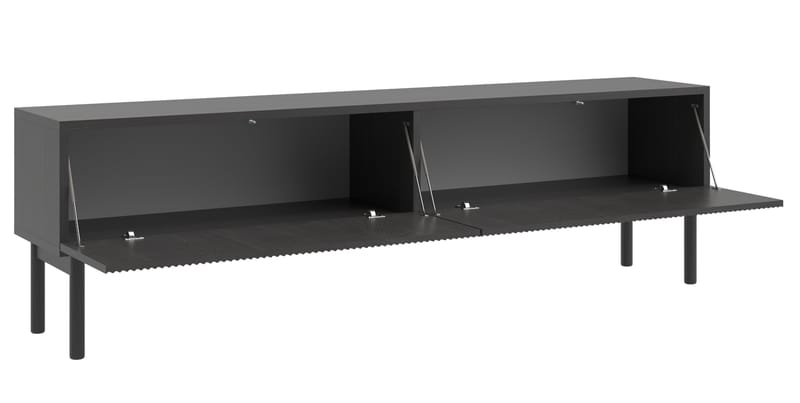 Takayo TV-bænk 176 cm - Sort - Møbler - TV borde & mediemøbler - TV-borde