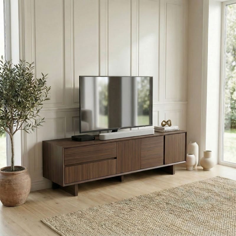 Tavon TV-bænk 180x55x45 cm - milano-valnød - Møbler - TV borde & mediemøbler - TV-borde