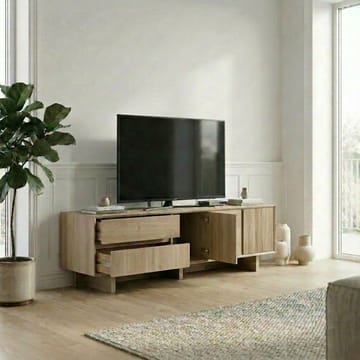 Tavon TV-bænk 180x55x45 cm - Natur eg - Møbler - TV borde & mediemøbler - TV-borde