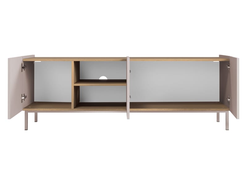 Tavrin TV-bænk 153 cm - Sort - Møbler - TV borde & mediemøbler - TV-borde