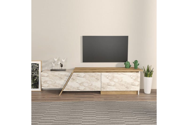 Tavros TV-bænk 180 cm - Eg - Møbler - TV borde & mediemøbler - TV-borde
