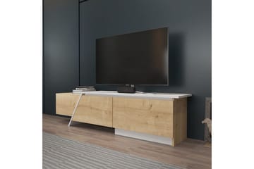 Tavros TV-bænk 180 cm - Eg/Hvid - Møbler - TV borde & mediemøbler - TV-borde
