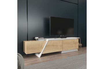 Tavros TV-bænk 180 cm - Eg/Hvid - Møbler - TV borde & mediemøbler - TV-borde