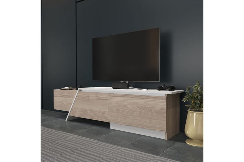 Tavros TV-bænk 180 cm - Rød/Hvid - Møbler - TV borde & mediemøbler - TV-borde