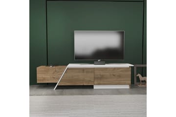 Tavros TV-bænk 180 cm - Valnød/Hvid - Møbler - TV borde & mediemøbler - TV-borde