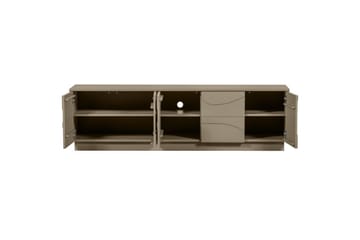 Teo Fritstående Tv-bord 180 cm med Opbevaring i Malet Træ - Beige - Møbler - TV borde & mediemøbler - TV-borde