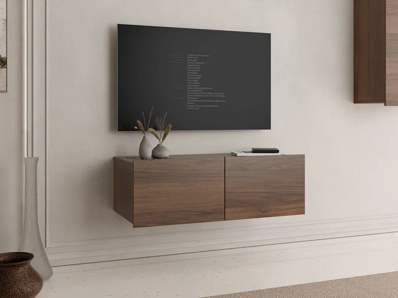 Tessan TV-bænk 100 cm - brun - Møbler - TV borde & mediemøbler - TV-borde