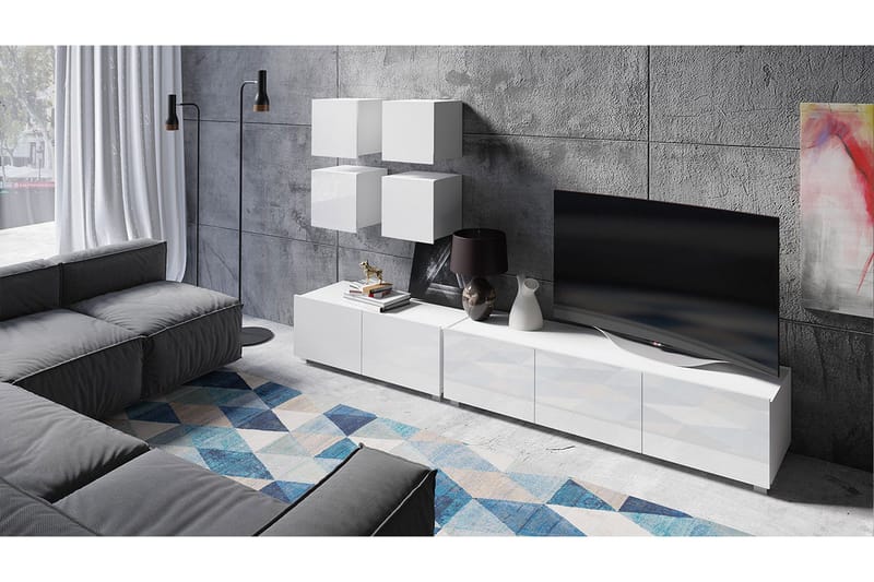 Tessan TV-møbelsæt - Hvid - Møbler - TV borde & mediemøbler - Tv-møbelsæt