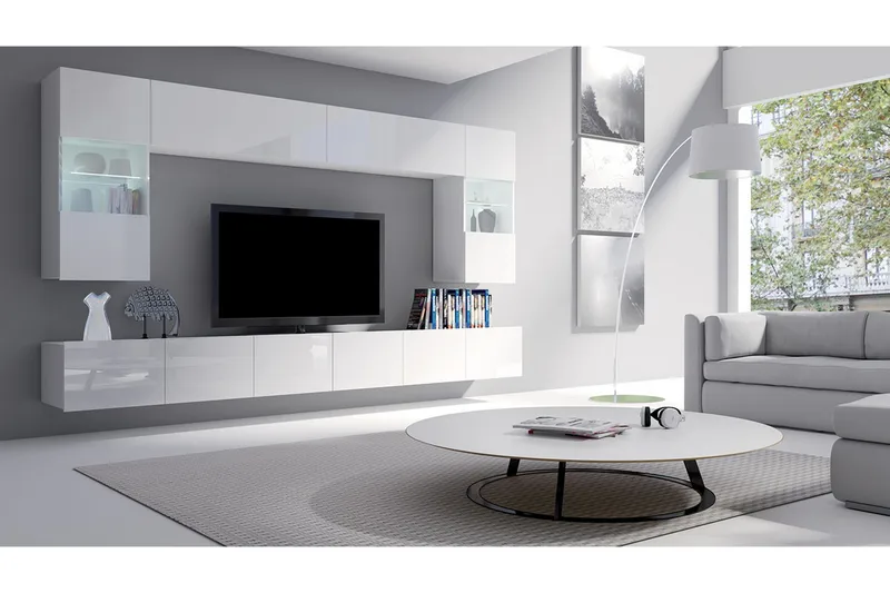 Tessan TV-møbelsæt - Hvid - Møbler - TV borde & mediemøbler - Tv-møbelsæt