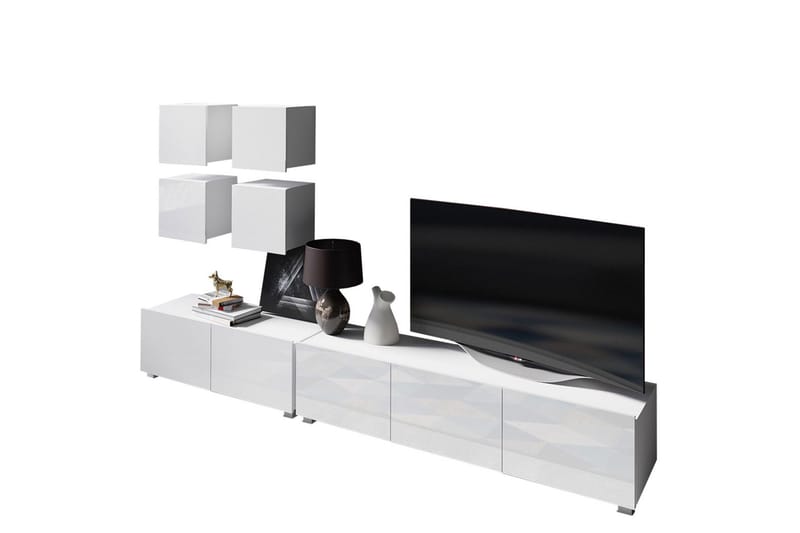 Tessan TV-møbelsæt - Hvid - Møbler - TV borde & mediemøbler - Tv-møbelsæt