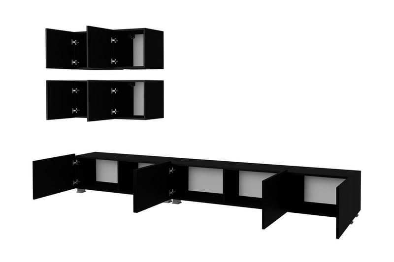 Tessan TV-møbelsæt - Sort - Møbler - TV borde & mediemøbler - Tv-møbelsæt
