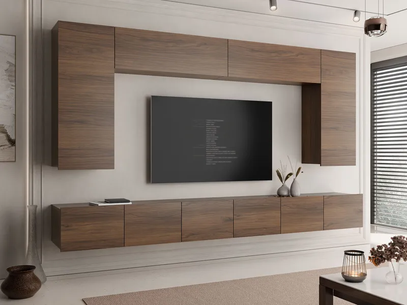 Tessan TV-vægenhed - brun - Møbler - TV borde & mediemøbler - Tv-møbelsæt