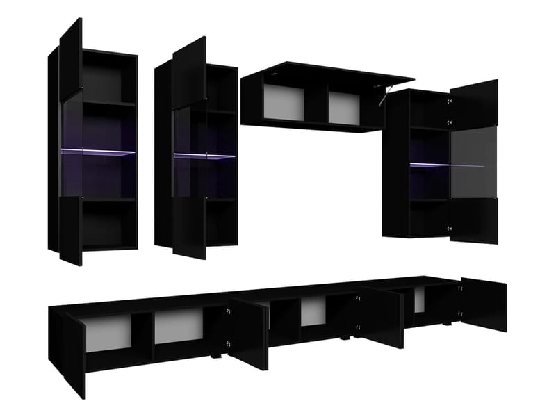 Tessan TV-vægenhed - brun - Møbler - TV borde & mediemøbler - Tv-møbelsæt