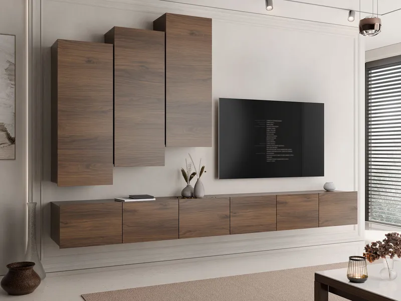 Tessan TV-vægenhed - brun - Møbler - TV borde & mediemøbler - Tv-møbelsæt