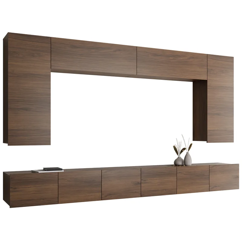 Tessan TV-vægenhed, brun