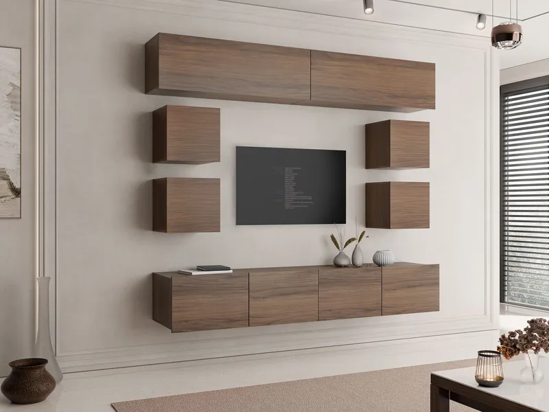 Tessan TV-vægenhed - brun - Møbler - TV borde & mediemøbler - Tv-møbelsæt