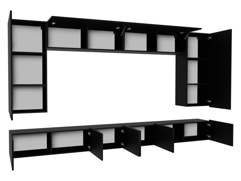 Tessan TV-vægenhed - brun - Møbler - TV borde & mediemøbler - Tv-møbelsæt