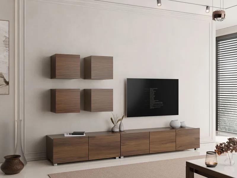 Tessan TV-vægenhed - brun - Møbler - TV borde & mediemøbler - Tv-møbelsæt