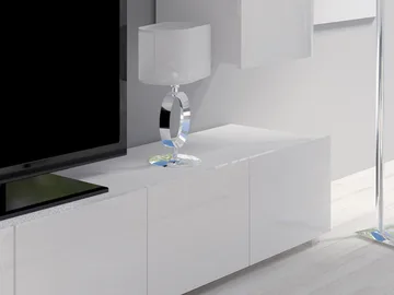 Tessan TV-vægenhed med LED-belysning - blå - Møbler - TV borde & mediemøbler - Tv-møbelsæt