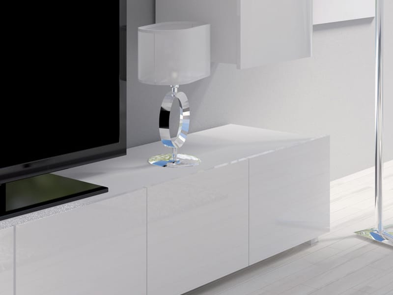 Tessan TV-vægenhed med LED-belysning - hvid - Møbler - TV borde & mediemøbler - Tv-møbelsæt