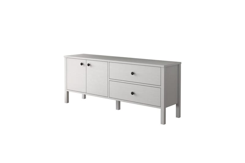 Ticoman TV-bænk 140 cm, Natur/Hvid