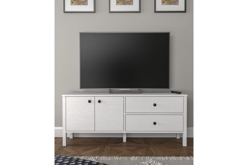 Ticoman TV-bænk 140 cm - Natur/Hvid - Møbler - TV borde & mediemøbler - TV-borde