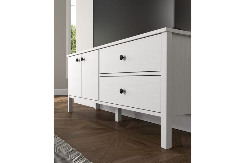 Ticoman TV-bænk 140 cm - Natur/Hvid - Møbler - TV borde & mediemøbler - TV-borde