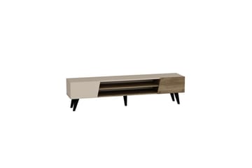 Torin TV-bænk 180 cm - Valnød/Beige - Møbler - TV borde & mediemøbler - TV-borde