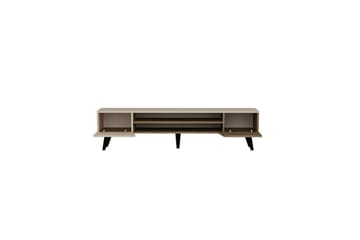 Torin TV-bænk 180 cm - Valnød/Beige - Møbler - TV borde & mediemøbler - TV-borde