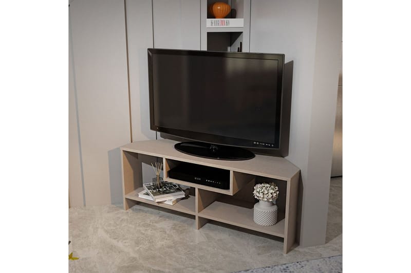 Torlin TV-bænk 120 cm - Beige - Møbler - TV borde & mediemøbler - TV-borde