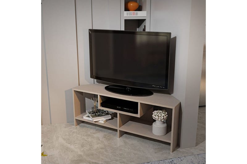 Torlin TV-bænk 120 cm - Beige - Møbler - TV borde & mediemøbler - TV-borde