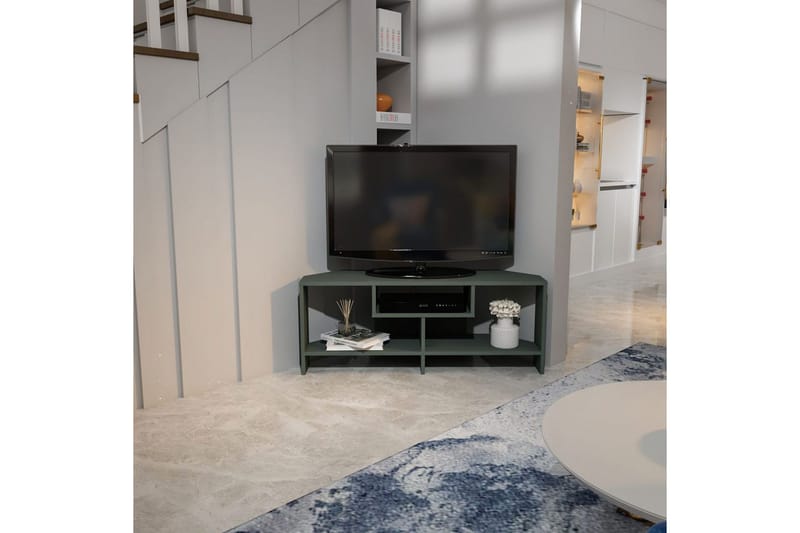 Torlin TV-bænk 120 cm - Grøn - Møbler - TV borde & mediemøbler - TV-borde