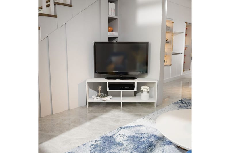 Torlin TV-bænk 120 cm - Hvid - Møbler - TV borde & mediemøbler - TV-borde