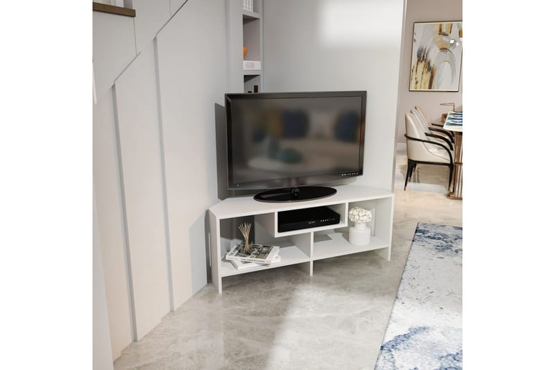 Torlin TV-bænk 120 cm - Hvid - Møbler - TV borde & mediemøbler - TV-borde