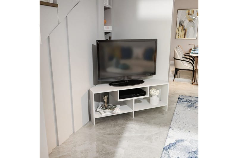 Torlin TV-bænk 120 cm - Hvid - Møbler - TV borde & mediemøbler - TV-borde