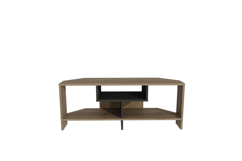 Torlin TV-bænk 120 cm - Valnød/Hvid - Møbler - TV borde & mediemøbler - TV-borde