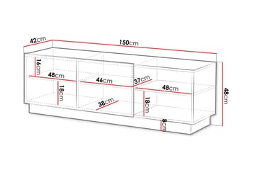 Torvalen Tv-bänk 150 cm - Beige - Møbler - TV borde & mediemøbler - TV-borde