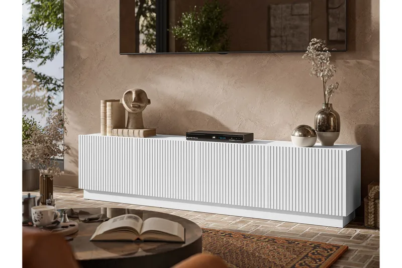 Torvalen Tv-bänk 200 cm - Hvid - Møbler - TV borde & mediemøbler - TV-borde