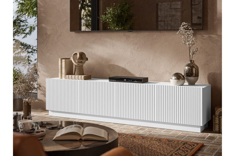 Torvalen Tv-bänk 200 cm - Hvid - Møbler - TV borde & mediemøbler - TV-borde