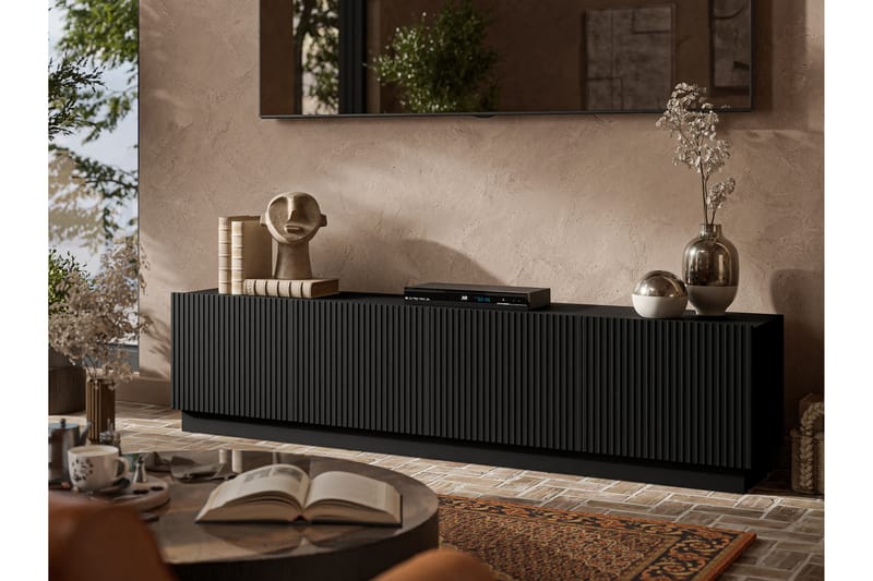 Torvalen Tv-bänk 200 cm - Sort - Møbler - TV borde & mediemøbler - TV-borde