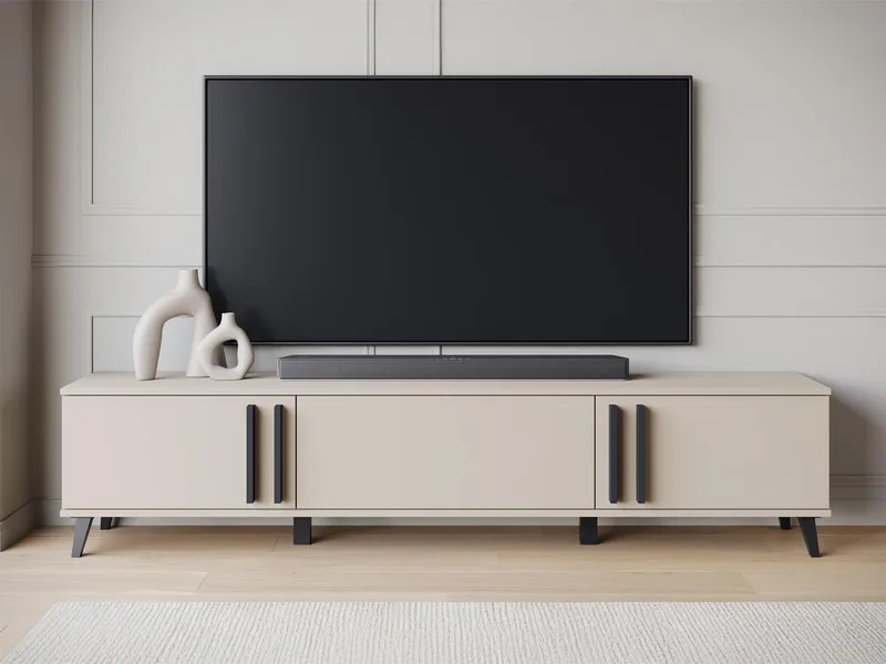 Torvos TV-bænk 180 cm - Beige - Møbler - TV borde & mediemøbler - TV-borde