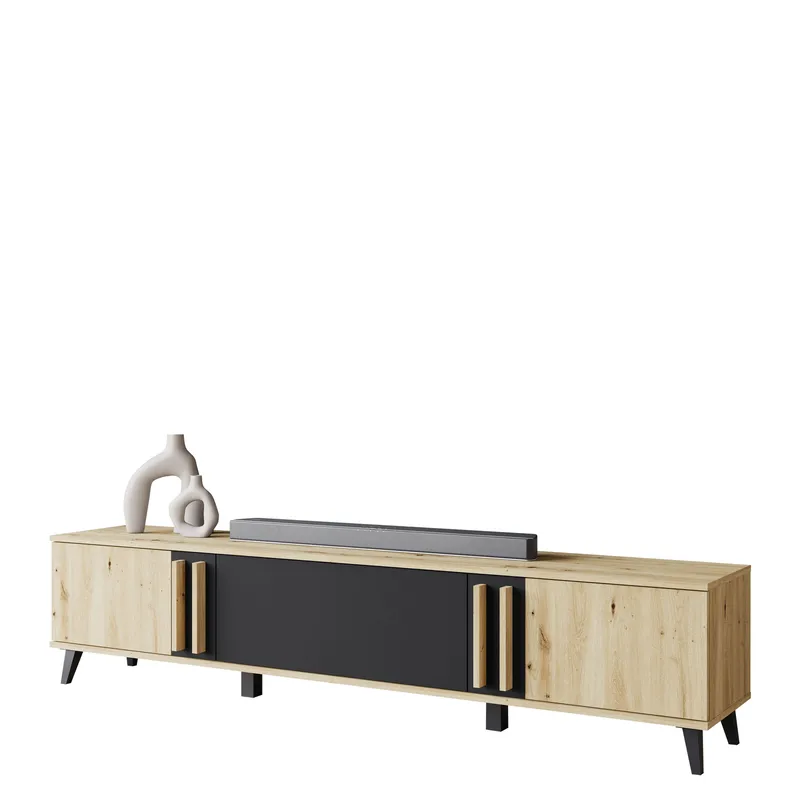 Torvos TV-bænk 180 cm - Brun/Sort - Møbler - TV borde & mediemøbler - TV-borde