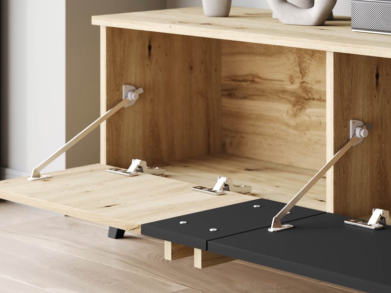 Torvos TV-bænk 180 cm - Brun/Sort - Møbler - TV borde & mediemøbler - TV-borde